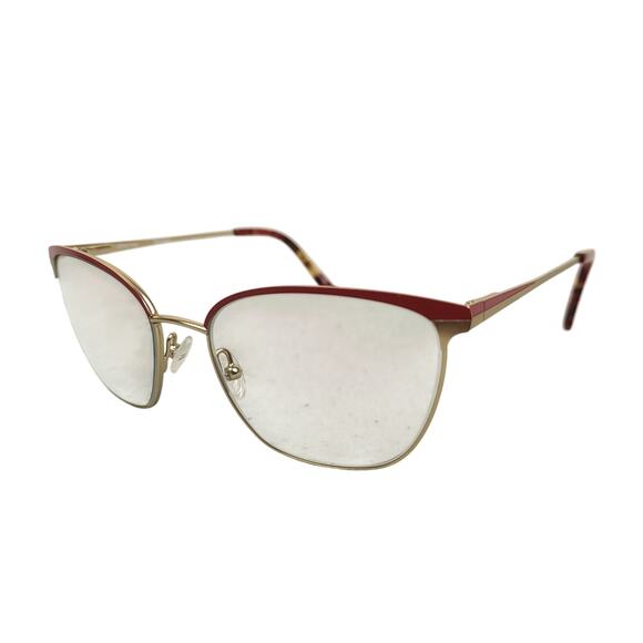 Elliott Ives Snapdragon Lipstick Red & Gold Eyeglass Frames 52-17-140 w/ Case main image 8